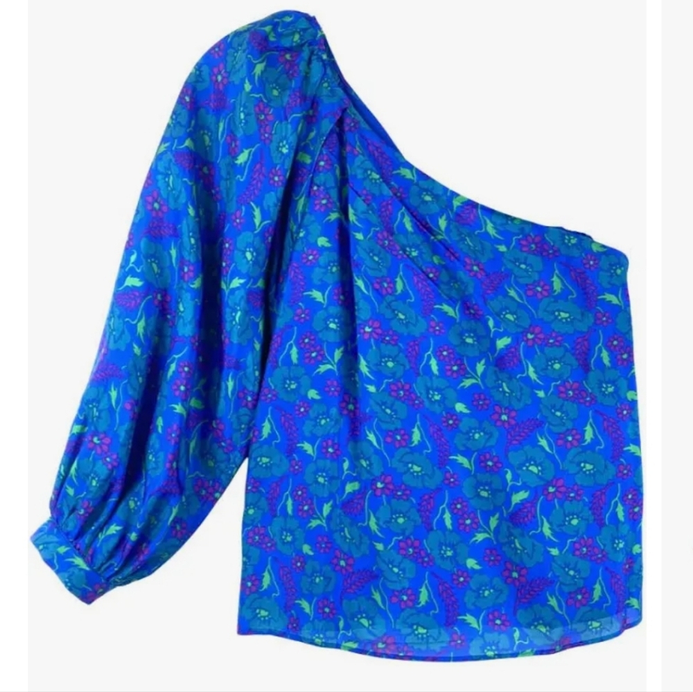NWT Veronica Beard Lyric Top in Cobalt Blue - Size: 4 - Picture 7 of 8